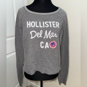Hollister gray crewneck sweatshirt